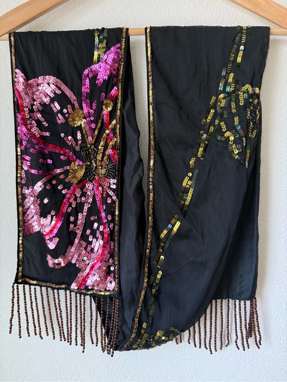 Banana Republic Sequin Fringe Scarf